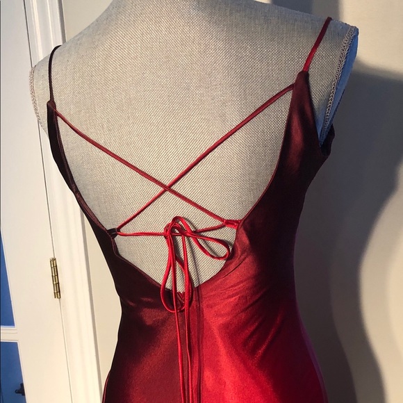 DRESS SUPER SEXY OMBRE ASYMMETRIC LACE UP DRESS - Picture 7 of 10